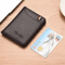 Mens Ultra Thin Minimalist Wallet Slim Vertical Soft Leather Card Holder 2