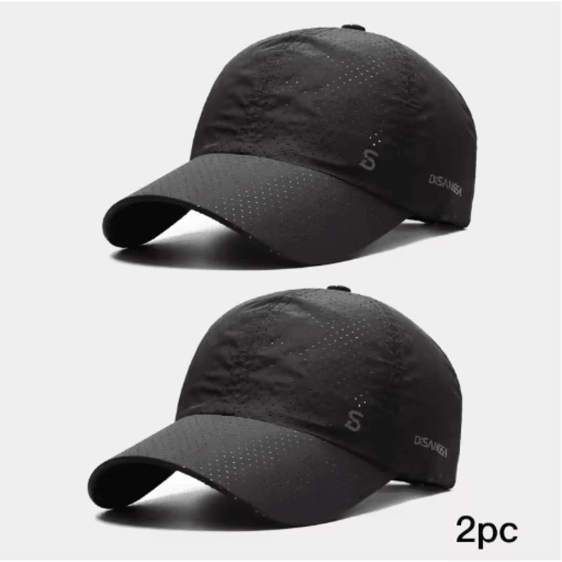 Mens QuickDry Running Cap Lightweight Breathable Outdoor Sun Baseball Hat 7