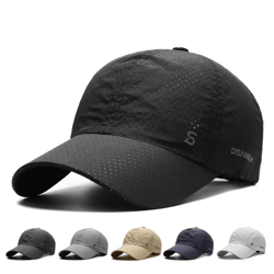 mens quick-dry running cap lightweight breathable outdoor sun baseball hat