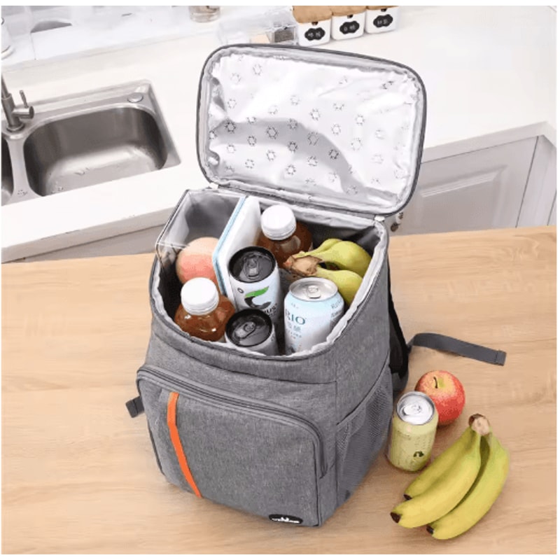 18L Insulated Cooler Backpack Waterproof Thermal Lunch Bag For Camping Travel 8