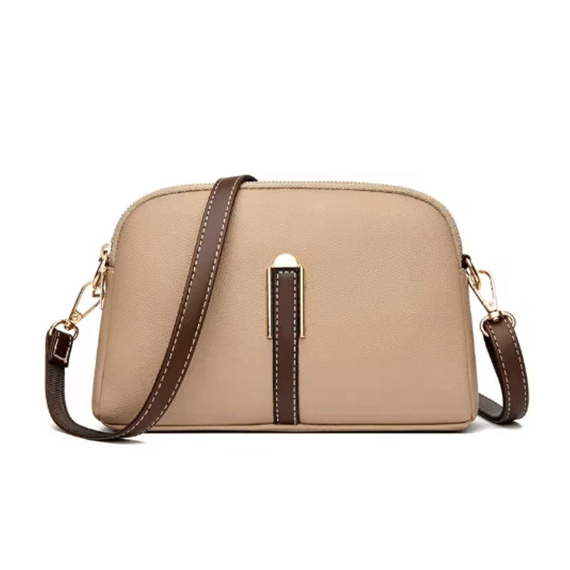 Luxury Cowhide Leather Flap Bag Designer Women Crossbody Messenger Handbag 2