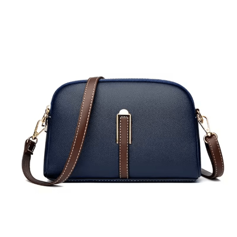 Luxury Cowhide Leather Flap Bag Designer Women Crossbody Messenger Handbag 3