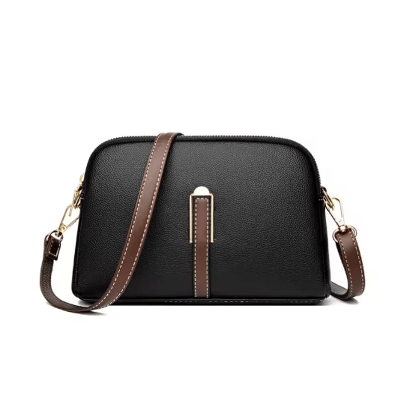 Luxury Cowhide Leather Flap Bag Designer Women Crossbody Messenger Handbag 4