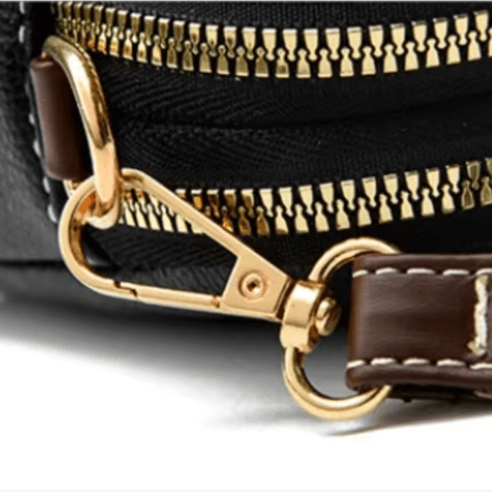 Luxury Cowhide Leather Flap Bag Designer Women Crossbody Messenger Handbag 6