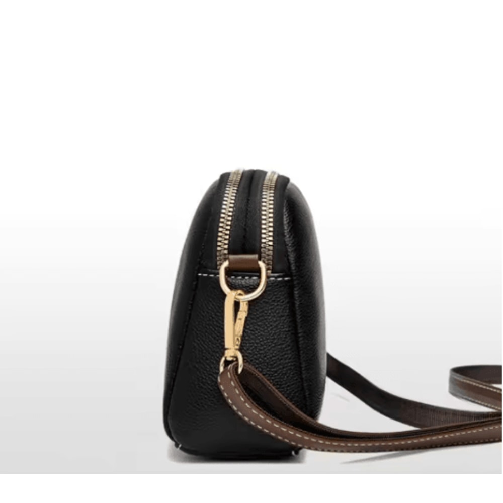 Luxury Cowhide Leather Flap Bag Designer Women Crossbody Messenger Handbag 7