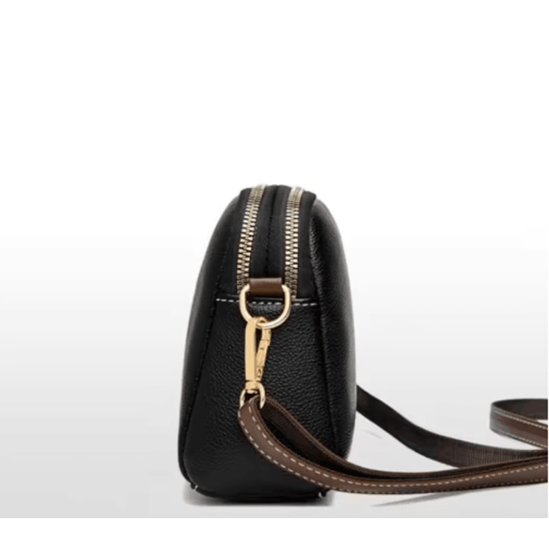 Luxury Cowhide Leather Flap Bag Designer Women Crossbody Messenger Handbag 7