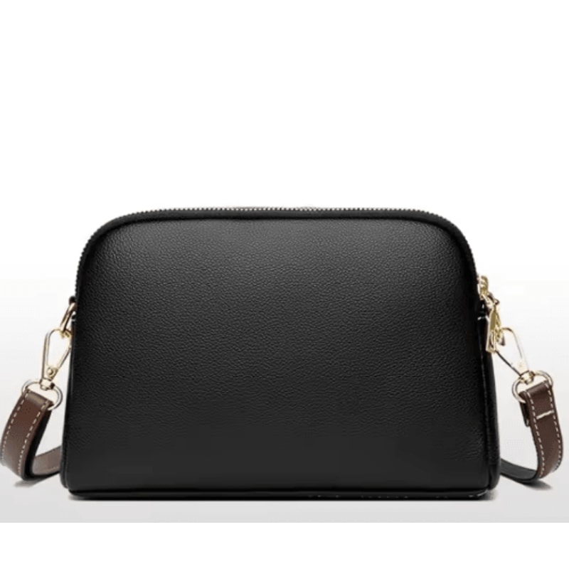 Luxury Cowhide Leather Flap Bag Designer Women Crossbody Messenger Handbag 9