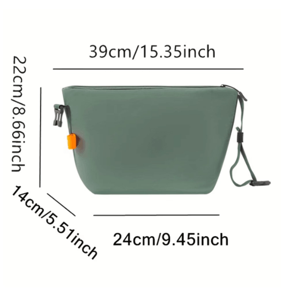 Foldable Insulated Lunch Bag Portable Oxford Cloth Thermal Lunch Tote With Aluminum Foil Lining 7