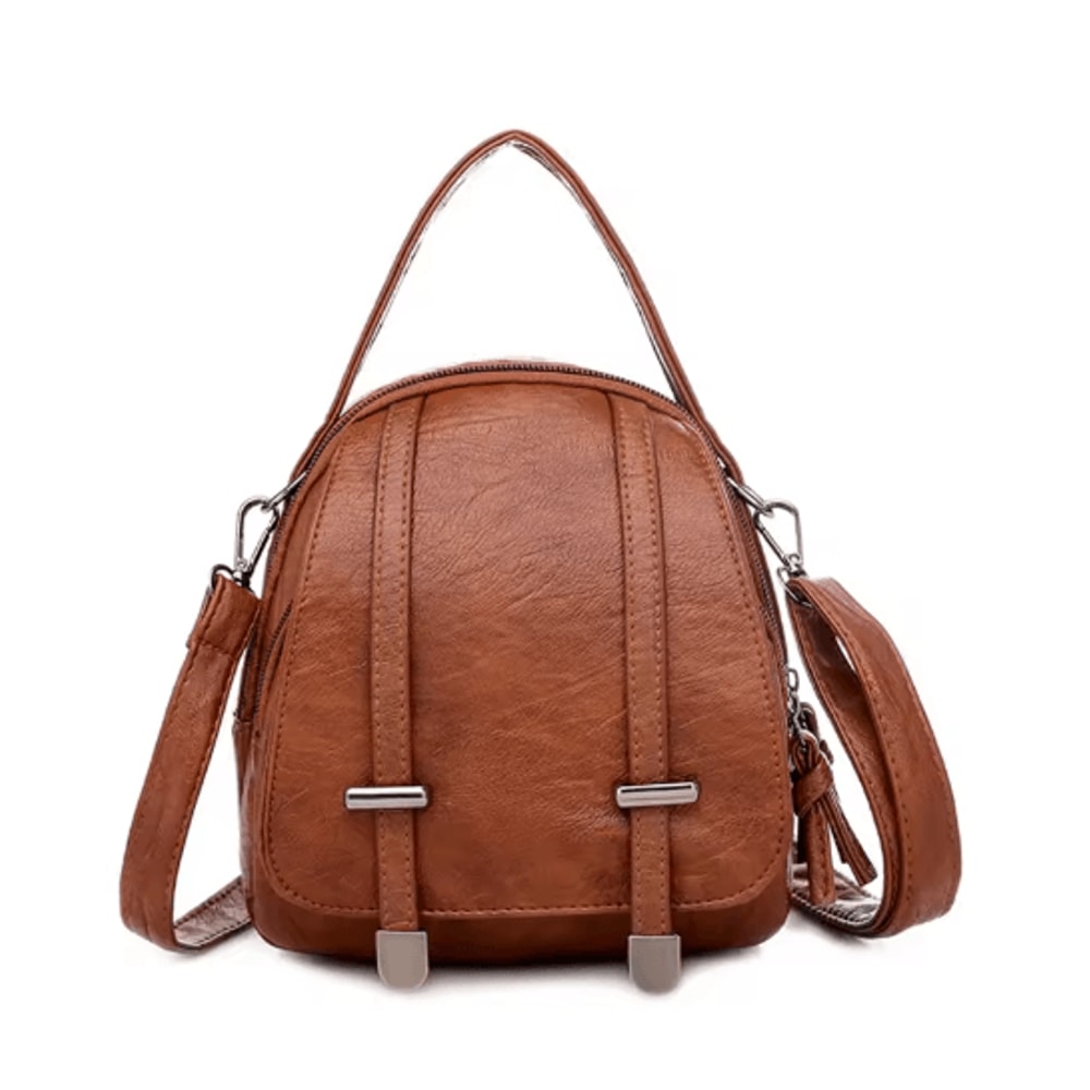 Womens Vintage PU Leather Crossbody Bag Multi Functional Small Shoulder Phone Purse 2