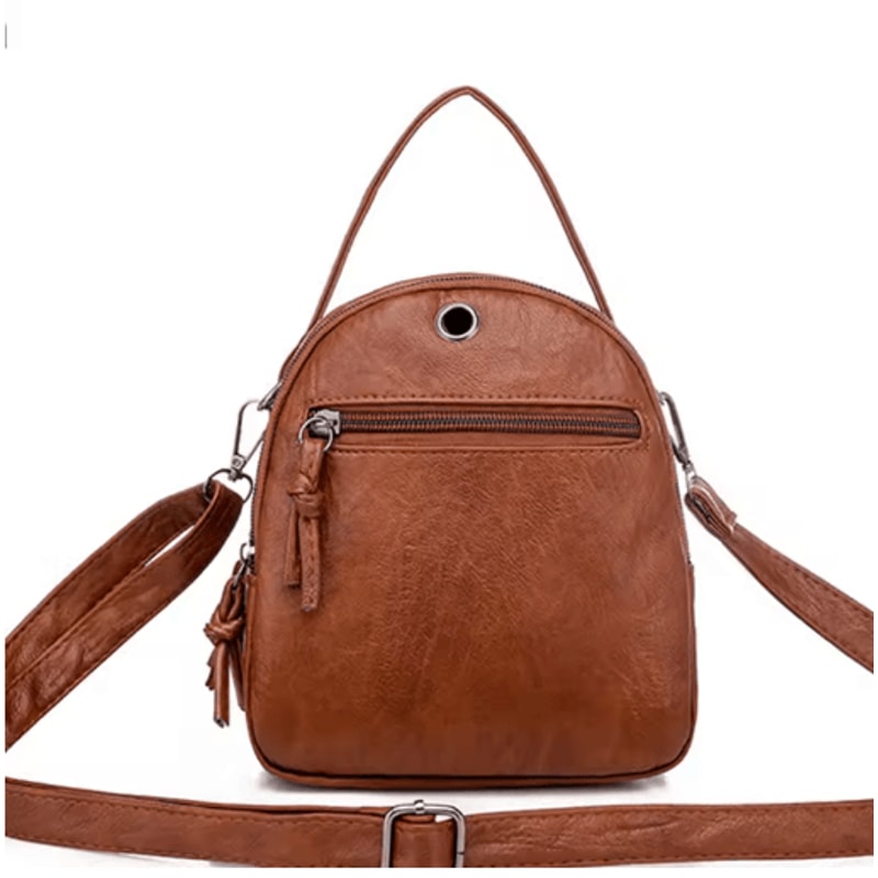 Womens Vintage PU Leather Crossbody Bag Multi Functional Small Shoulder Phone Purse 6