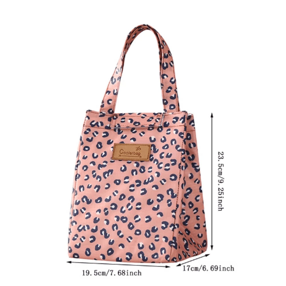 Portable Insulated Lunch Bag Stylish Thermal Food Storage Handbag For Women 5