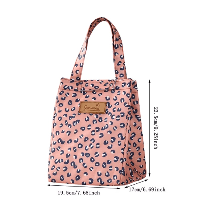 Portable Insulated Lunch Bag Stylish Thermal Food Storage Handbag For Women 5