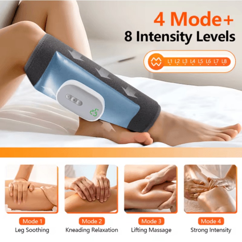 Wireless Leg Massager With Air Compression For Muscle Recovery Relaxation 5