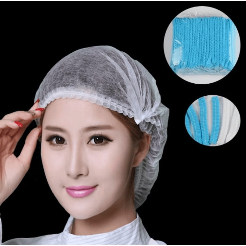 100 PCS Disposable Hair Net Caps For Hygiene Beauty Food Safety 12