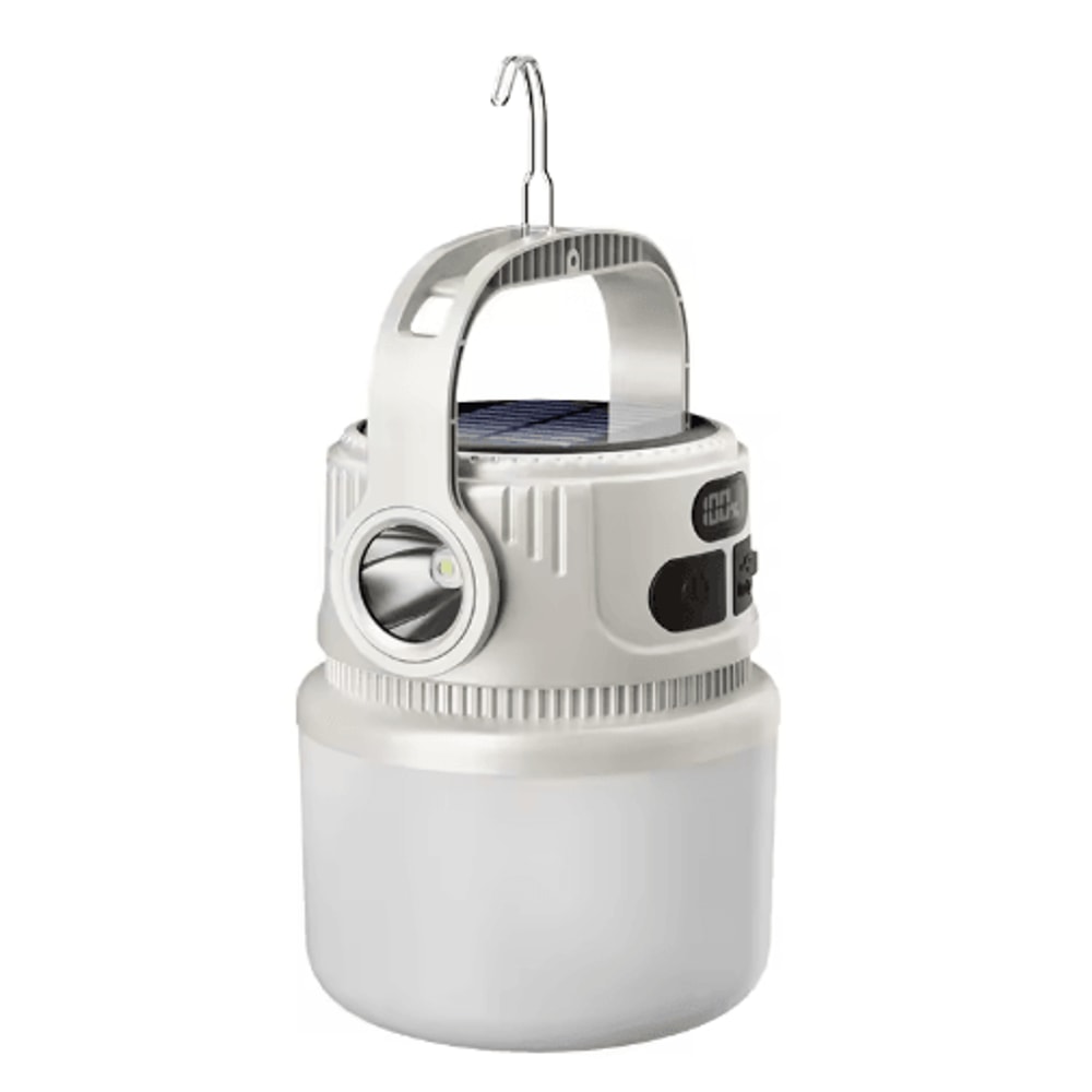 Portable LED Camping Lantern With Solar Rechargeable Power Waterproof Design 2