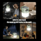Portable LED Camping Lantern With Solar Rechargeable Power Waterproof Design 5