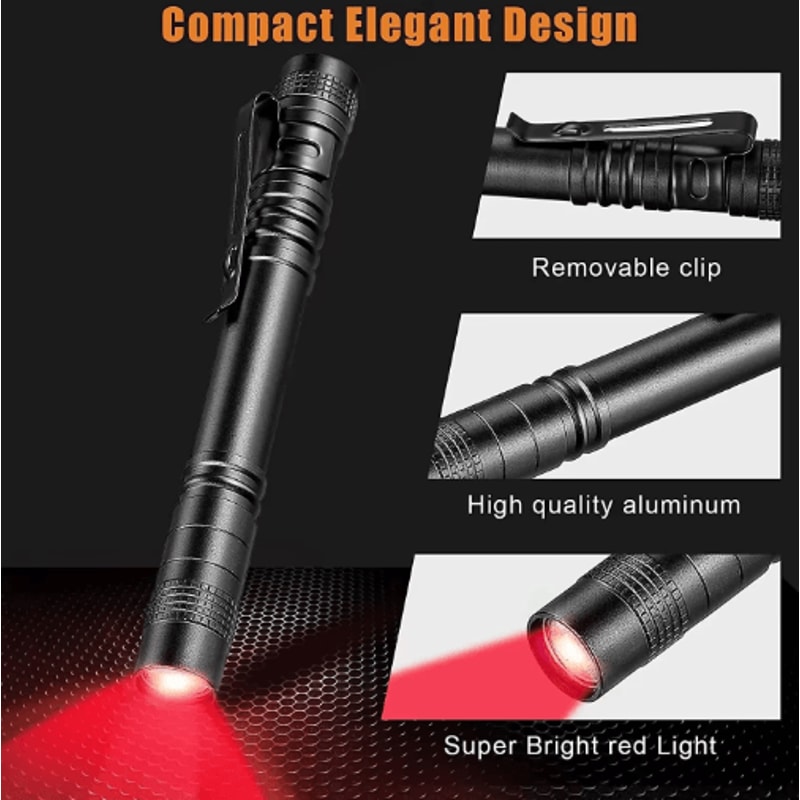 Red Light Penlight For Night Vision Camping Outdoor Precision Tasks 5