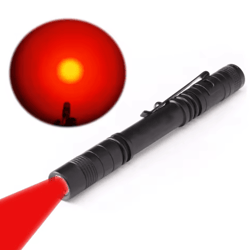 red light penlight for night vision, camping & outdoor precision tasks