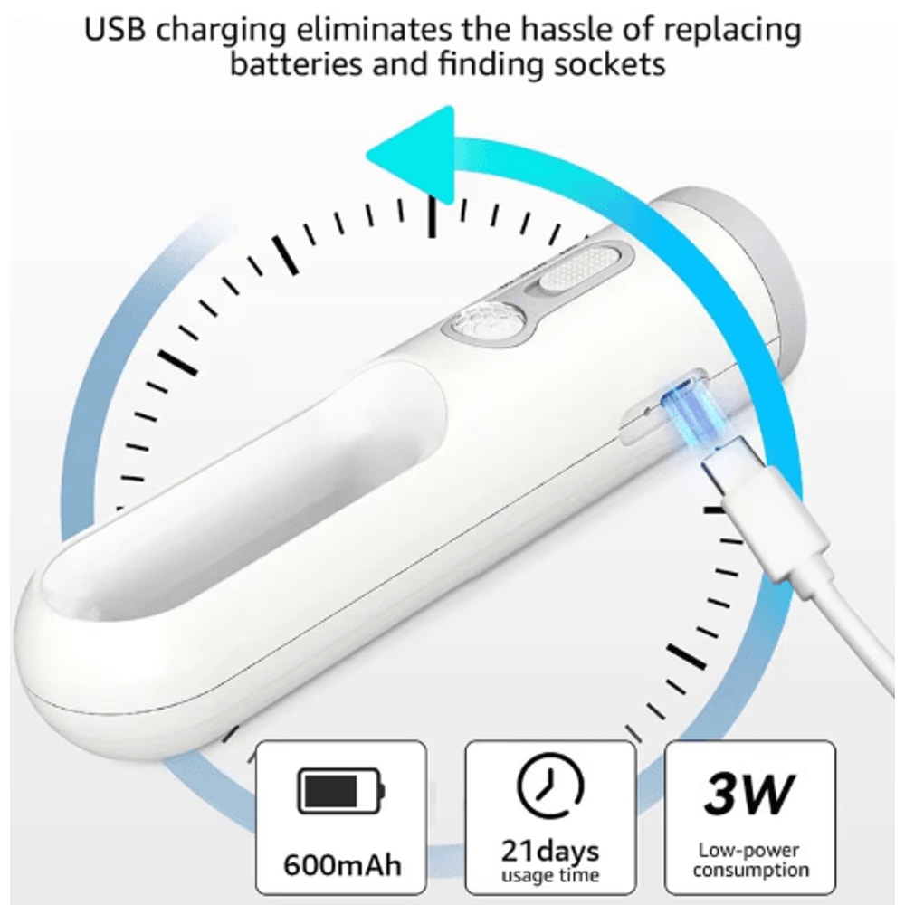 2in1 Portable Flashlight Motion Sensor Night Light For Home Travel 2