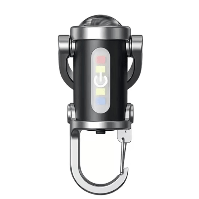 Mini COB LED Keychain Flashlight With USB Rechargeable Power Waterproof Design 2