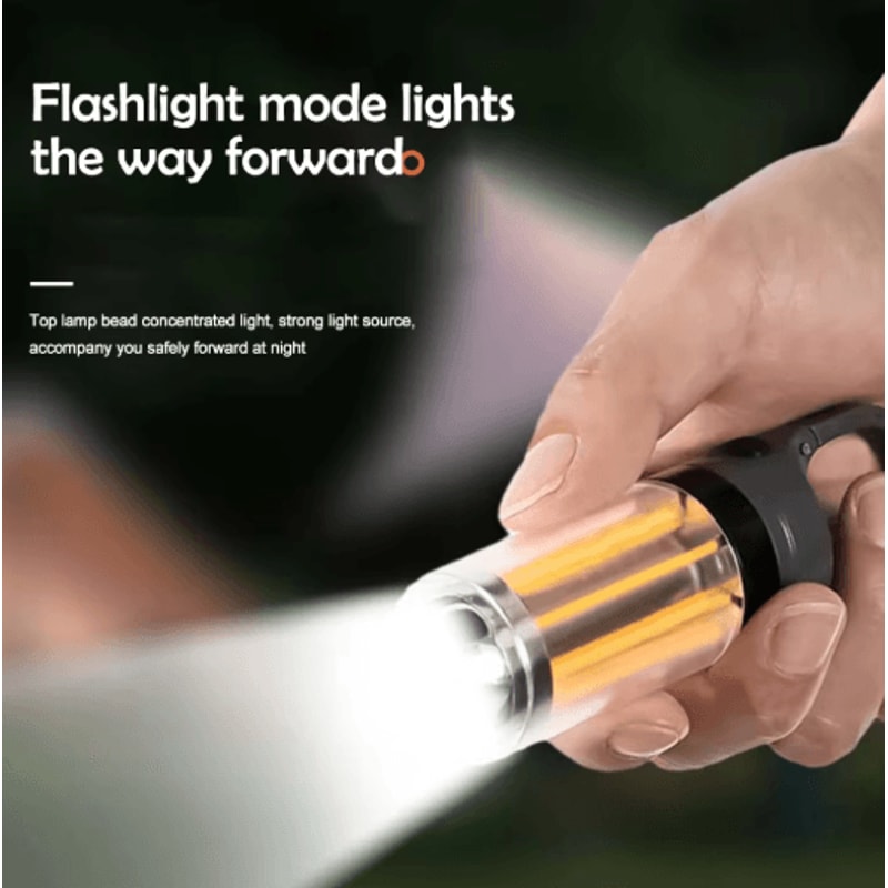 Super Bright LED Camping Lantern With Rechargeable Flashlight 5 Modes 5