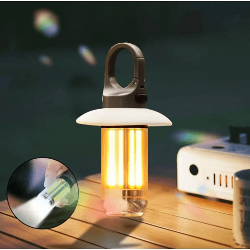 Super Bright LED Camping Lantern With Rechargeable Flashlight 5 Modes 6