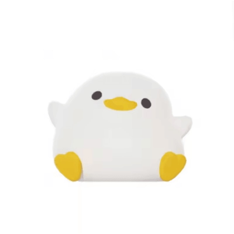 Cute Duck Silicone Touch Night Light With Timer USB Rechargeable Design 1