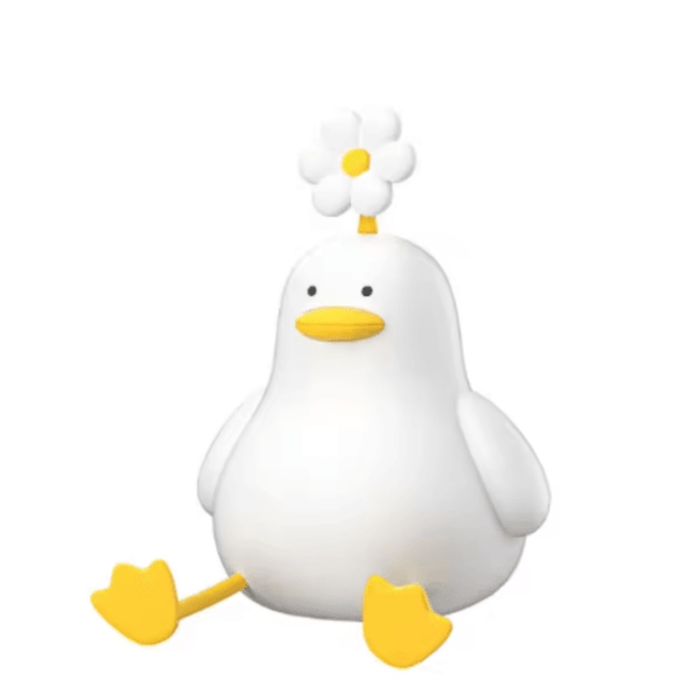 Cute Duck Silicone Touch Night Light With Timer USB Rechargeable Design 2