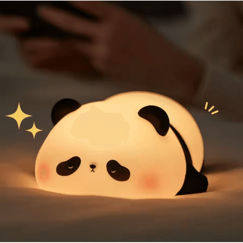 Cute Silicone Animal Night Light With USB Rechargeable Dimmable Glow 3