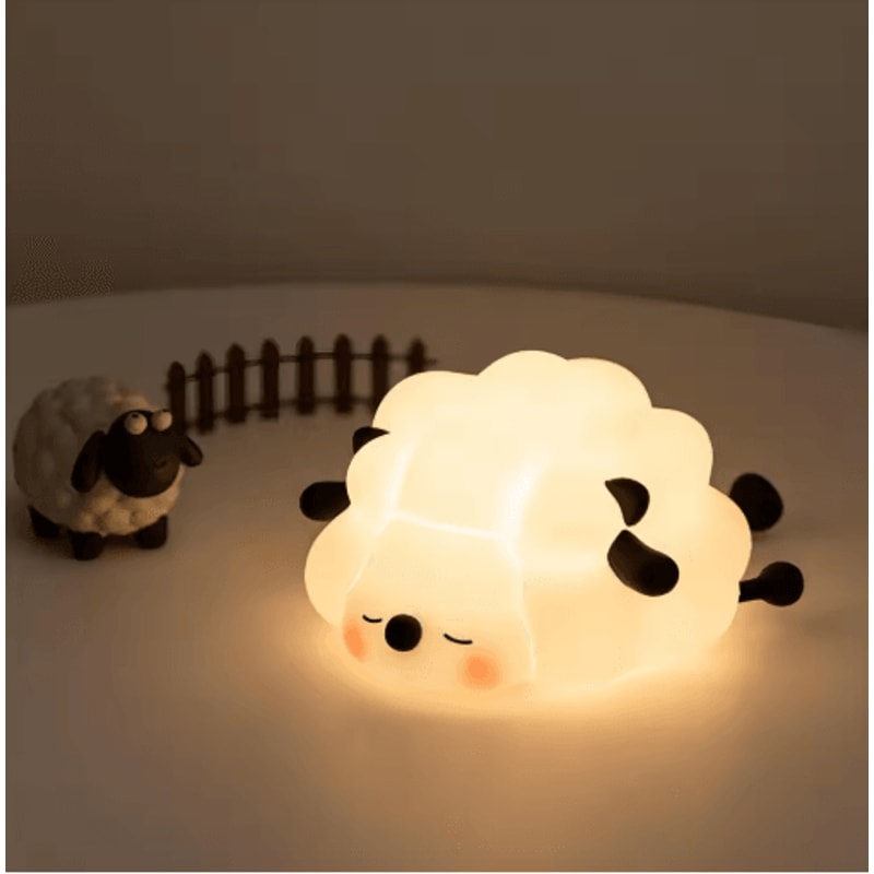 Cute Silicone Animal Night Light With USB Rechargeable Dimmable Glow 4