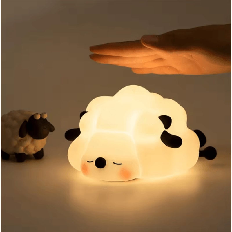 Cute Silicone Animal Night Light With USB Rechargeable Dimmable Glow 8