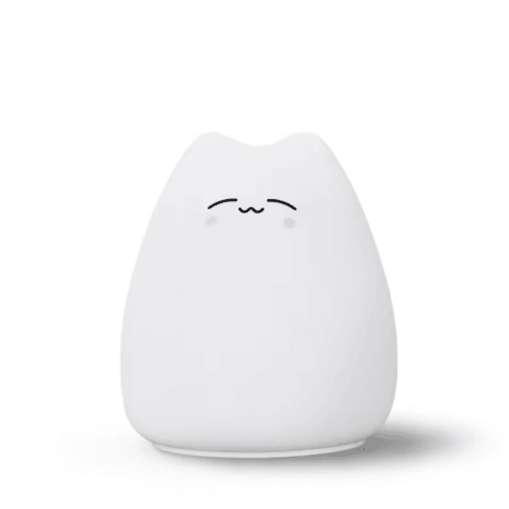 Cute Cat Night Light With Touch Control 7Color Changing Glow 1