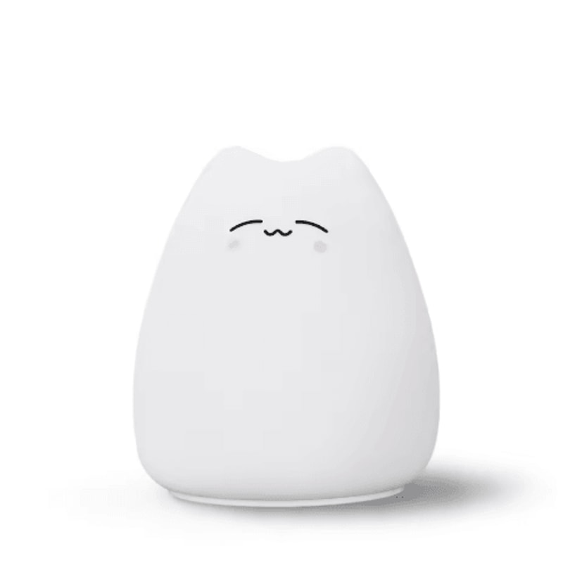 Cute Cat Night Light With Touch Control 7Color Changing Glow 1