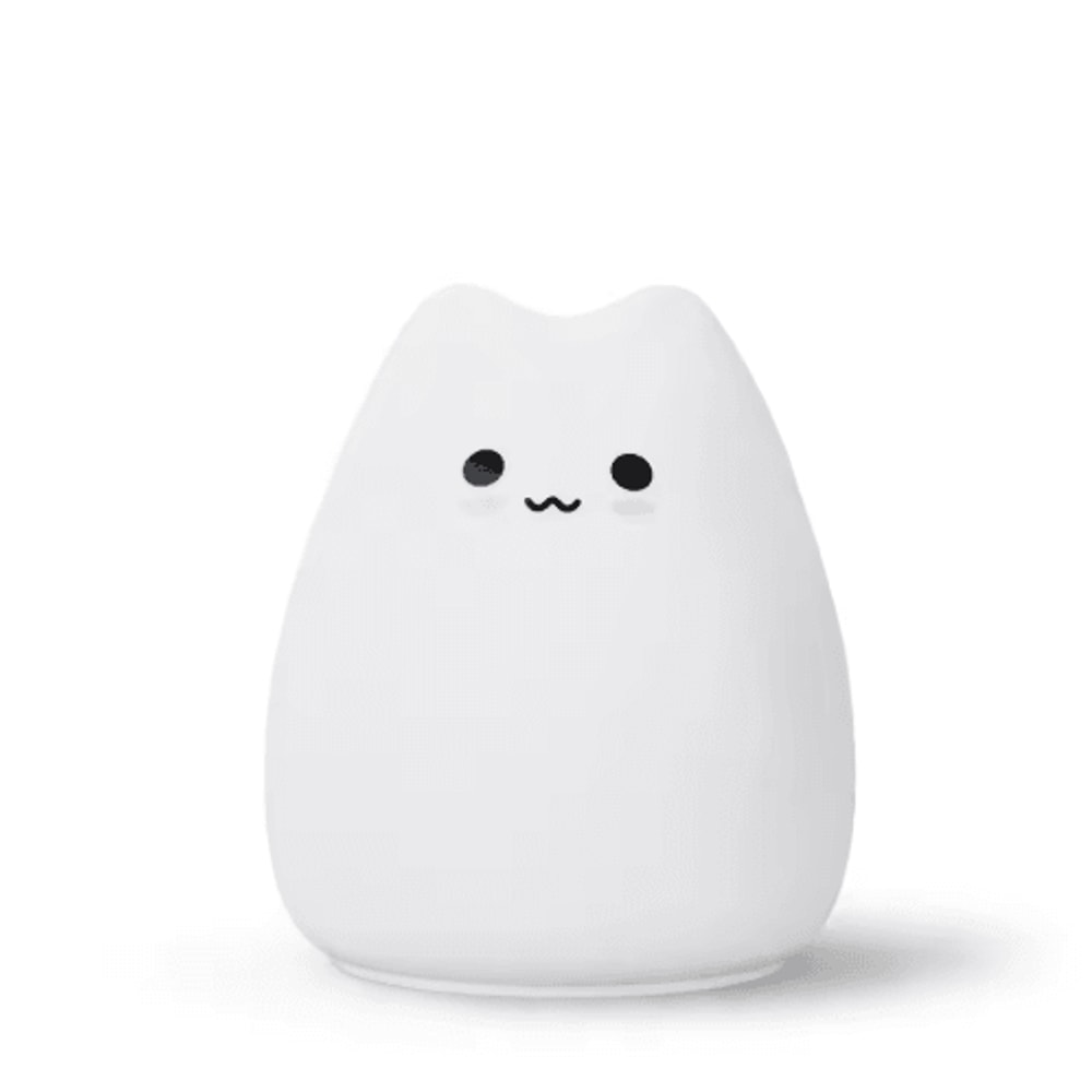 Cute Cat Night Light With Touch Control 7Color Changing Glow 2