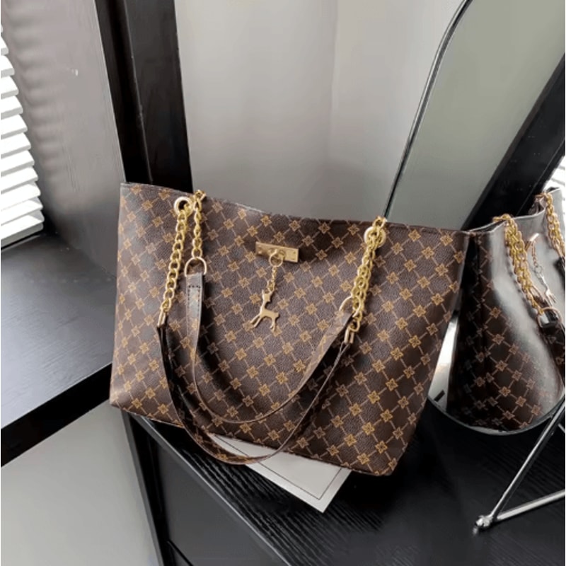 Soft Leather Women Tote Bag With Large Capacity Stylish Shoulder Design 1