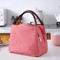 Striped Insulated Lunch Bag For Women With Thermal Cooling Stylish Tote Design 2