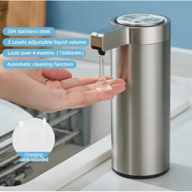 SmartSense 270ml Automatic Soap Dispenser Touchless Sensor Soap Dispenser For Kitchen Bathroom 1