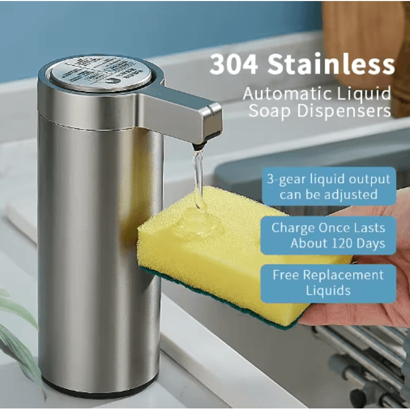 SmartSense 270ml Automatic Soap Dispenser Touchless Sensor Soap Dispenser For Kitchen Bathroom 0