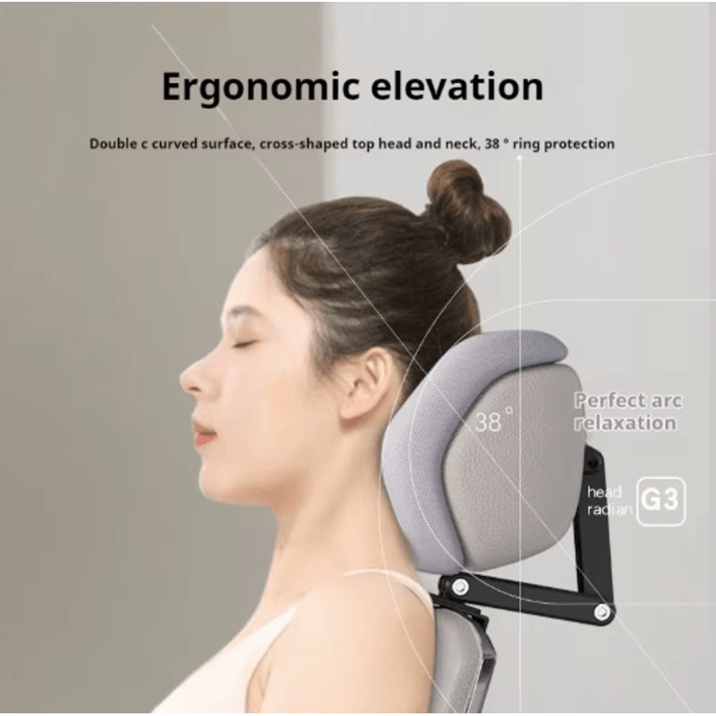 ErgoComfort Adjustable Chair Headrest Universal Office Chair Head Pillow For Neck Support 3