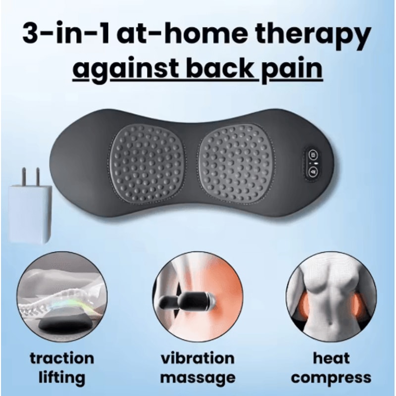 Okayso 3 In 1 Shiatsu Back Massager Portable Deep Tissue Massager For Back Shoulder Waist Relief 4