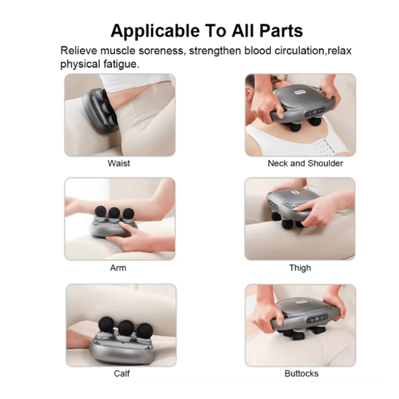 ProPulse Massage Gun High Power Muscle Massager Gun With 6 Heads For Full Body Recovery 7