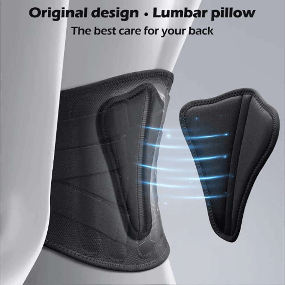 FlexRelief Lower Back Brace Lightweight Lumbar Support Belt For Pain Sciatica Posture 5