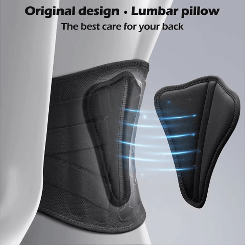 FlexRelief Lower Back Brace Lightweight Lumbar Support Belt For Pain Sciatica Posture 5
