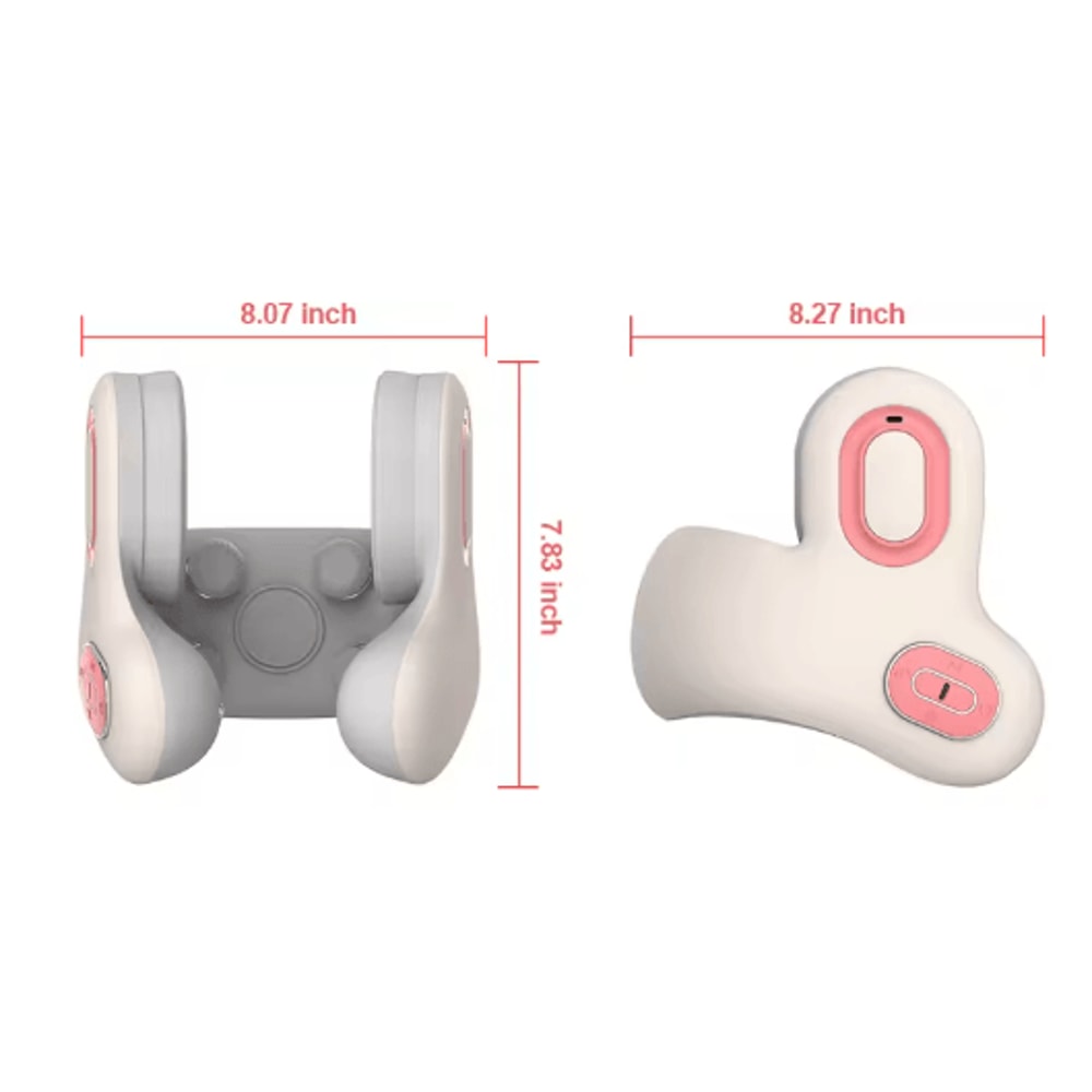 SmartRelax Wireless Neck Massager U Shaped Neck Massage Pillow With Heat Red Light Bluetooth 1