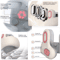 SmartRelax Wireless Neck Massager U Shaped Neck Massage Pillow With Heat Red Light Bluetooth 3