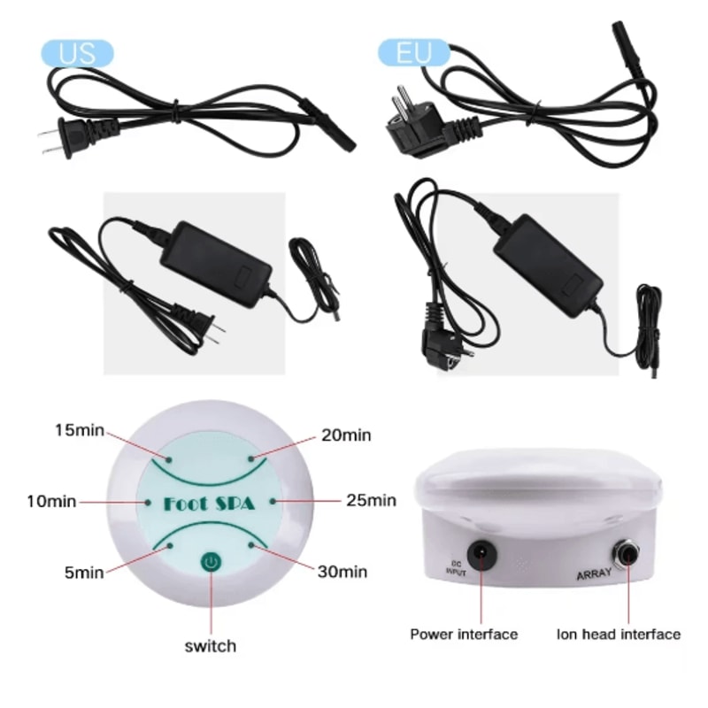 Vital Cleanse Ionic Foot Detox Spa Relaxing Foot Spa Machine With Massage Deep Cleansing 3