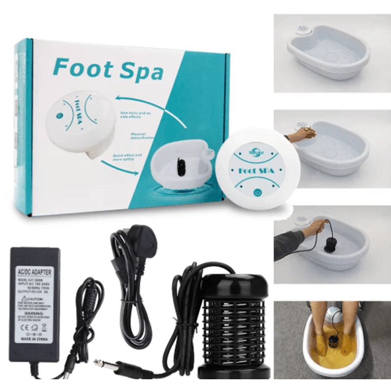 Vital Cleanse Ionic Foot Detox Spa Relaxing Foot Spa Machine With Massage Deep Cleansing 0