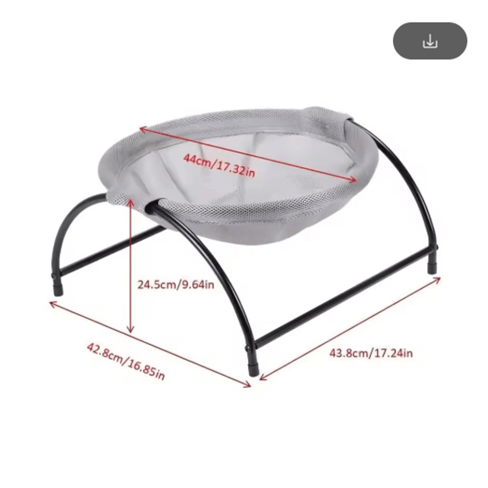 Cozy Lift Cat Hammock Bed Elevated Pet Hanging Bed For Deep Sleep Easy Cleaning 5