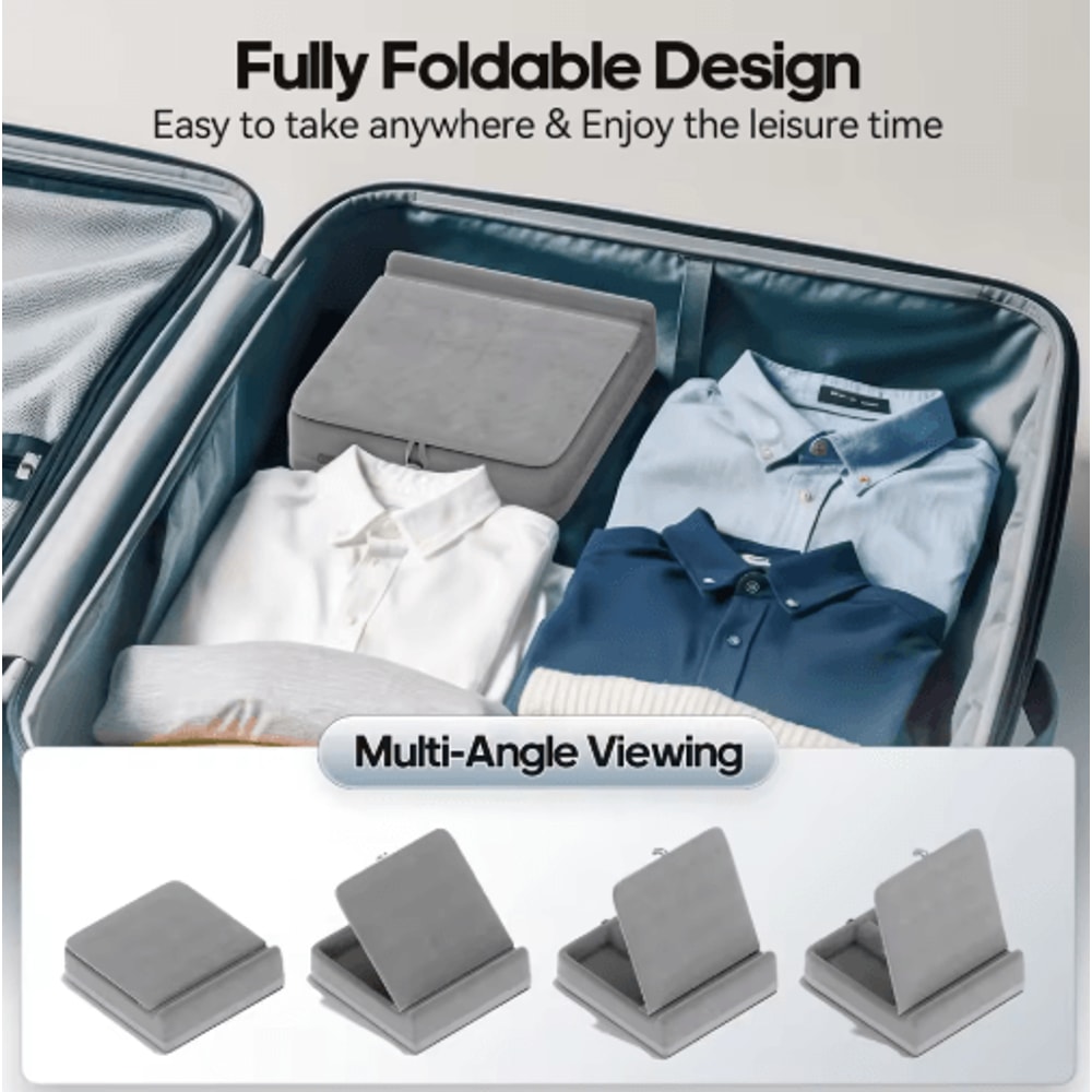 FlexiRest Tablet Pillow Stand Adjustable IPad Stand For Bed With Storage Stylus Holder 7