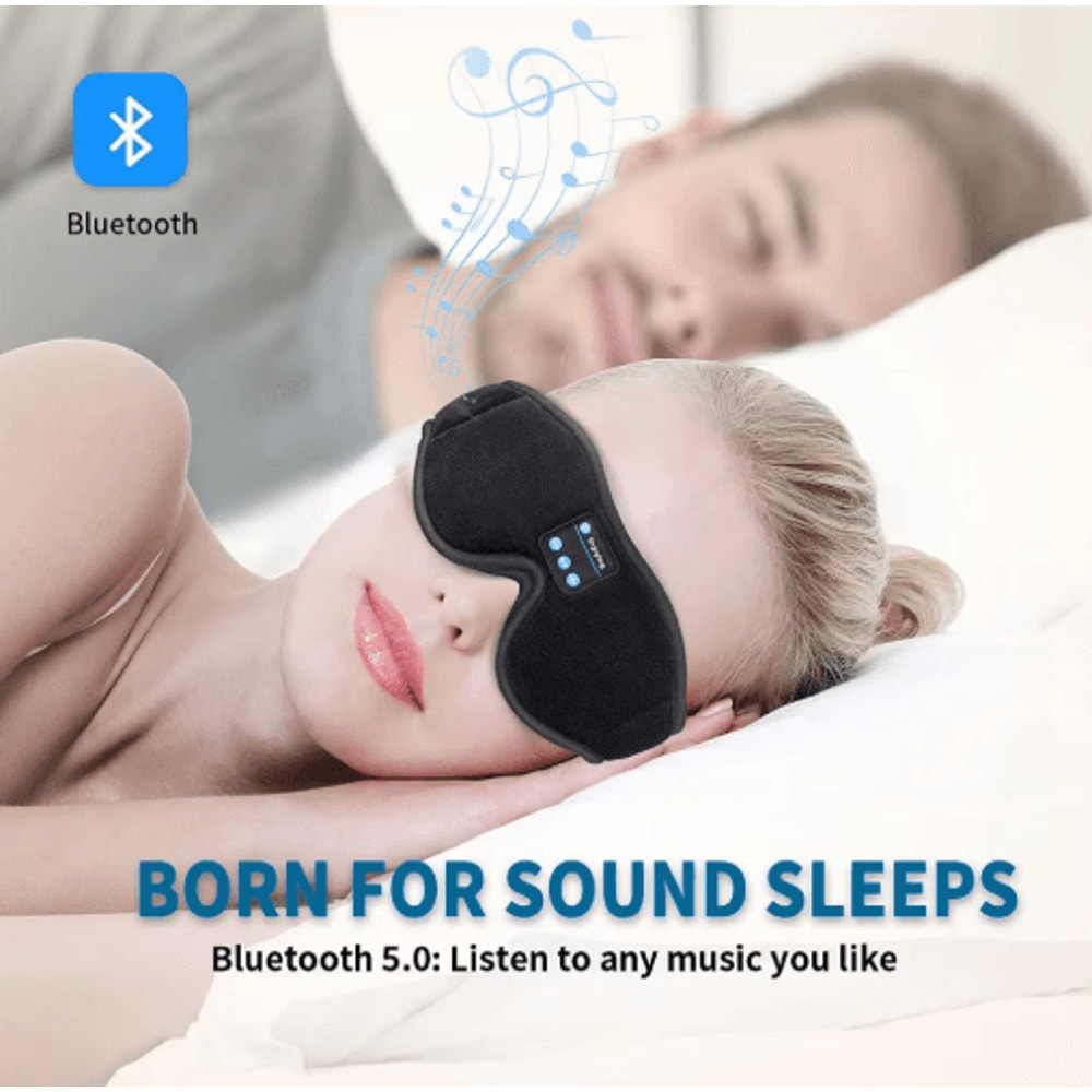 SleepWave Bluetooth Sleep Mask Headphones 3D Wireless Eye Mask With Speakers For Music Deep Rest 6